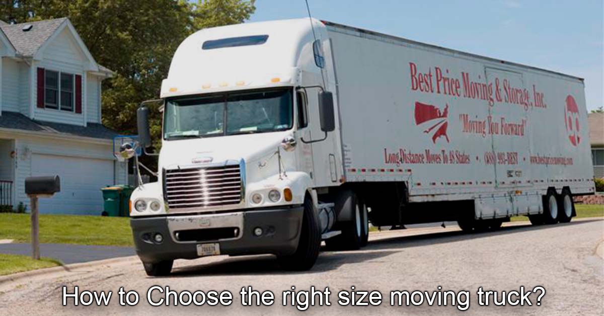 How to Choose the Right Size Moving Truck